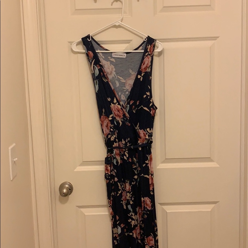 Navy floral maxi from saved by the dress